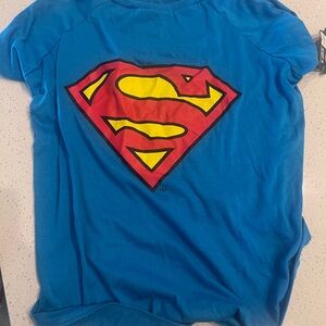 Superman Dog Blue Shirt
